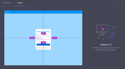 Indigo.Design relative spacing measurements