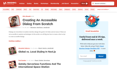 Smashing Magazine powered by Netlify