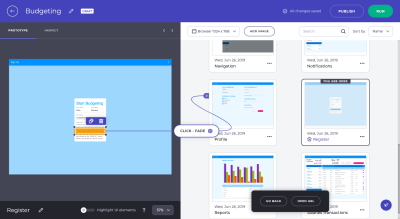 Indigo.Design prototype editing