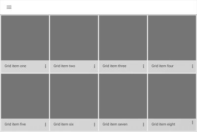 Grids are usually applied to screen design. This page contains a grid of elements.