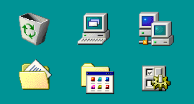 Windows 98 icons