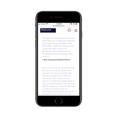 Winkworth testimonials