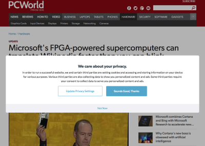 popup on pcworld site