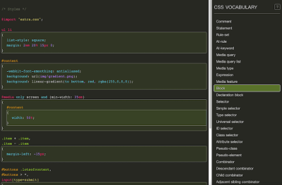 CSS Vocabulary