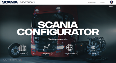 Scania configurator