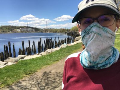 Walking around India Point Park in Providence, Rhode Island