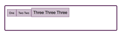 The items are aligned so their baselines match