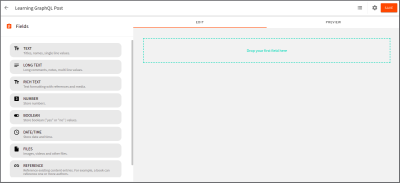 Webiny drag and drop content editor.