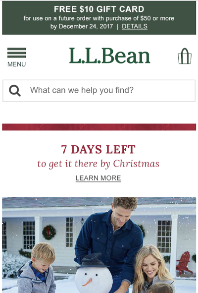 L.L.Bean Navigation