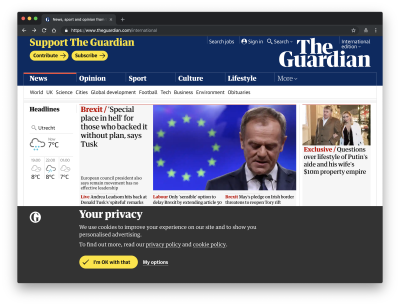 the-guardian 'your privacy' page