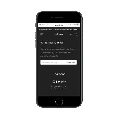 inkbox subscription form