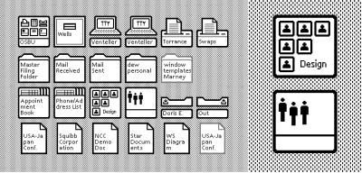 First icons used for Xerox Alto.