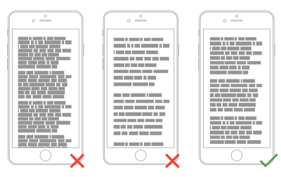 Too tight, too much, and just right. By adding the right amount of space to text — both between lines and in the margins — you help users better absorb the words.