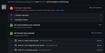 GitHUb actions’ pull requests