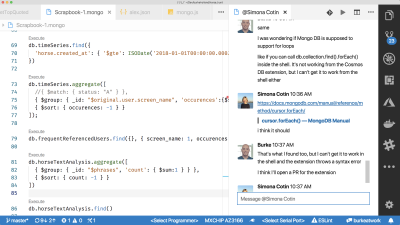 vs code slack chat extension