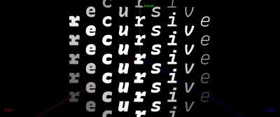 A screenshot of the Recursive font