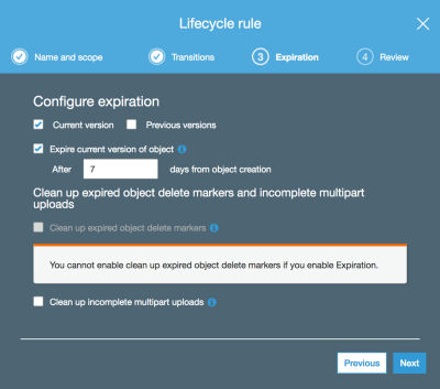 Lifecycle rule