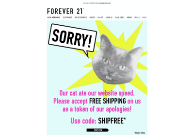Forever 21 mailing