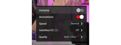 In-video autoplay disable