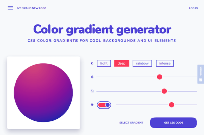 the color gradient generator