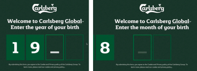 Carlsberg age prompt