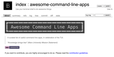 Awesome Command Line Apps