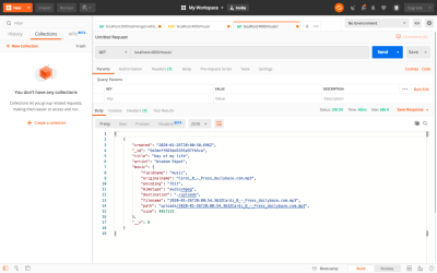 Testing Listing API using Postman