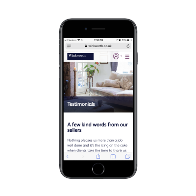 Winkworth testimonials page