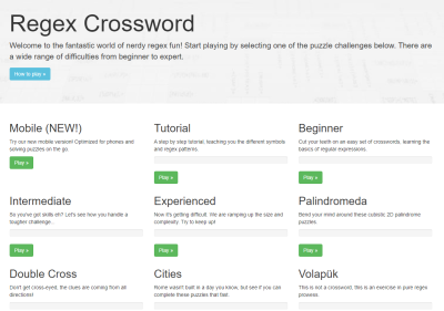 Regex Crossword