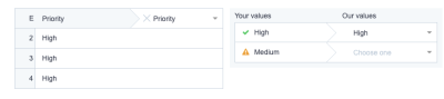 ClickUp data import label matching