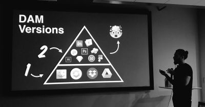  A slide with about Liferay’s Digital Asset Management structure