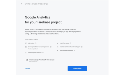 Google Analytics for your Firebase project