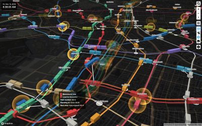 Tokyo’s public transportation system visualized on a map