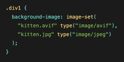 Using Performant Next-Gen Images in CSS with image-set