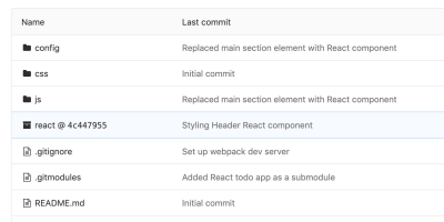 React TodoMVC added as a git submodule into jQuery TodoMVC application