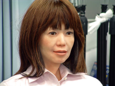 The creepy uncanny valley in human-like robotics.