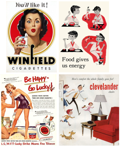 Inspiration from mid-century advertisements