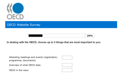 OECD Website Survey