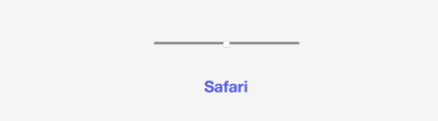 Safari demo of default HTML range input