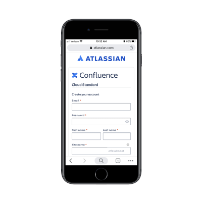 Atlassian free trial form