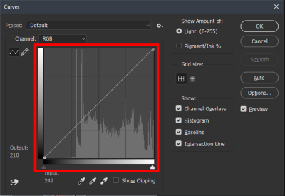  Curves histogram