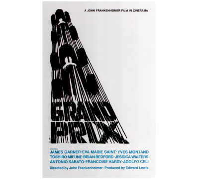 Saul Bass-designed poster for the feature film ‘Grand Prix’