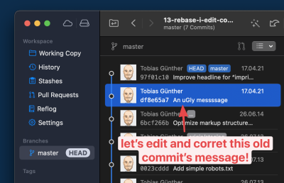 A commit message worth changing