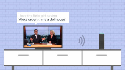 The anchorman's sentence triggered a lot of Echo devices to order dollhouses immediately.