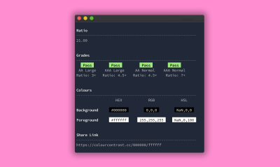 The terminal output of Alex Clapperton’s CLI tool.