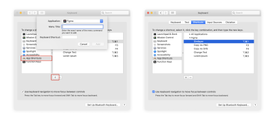 Example of a custom keyboard shortcut for a Figma plugin.