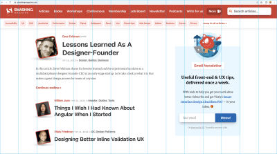 A screenshot of TechRuum website which features a fluid organizational grid