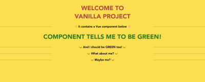 Components, no matter CSS Modules, are very vulnerable to global styles. In this simple example, we have at least four ways to break the Vue component visually.