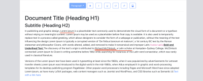 Picture showing which text ranges in the document are going to be commented upon - one of them being fully contained in another.