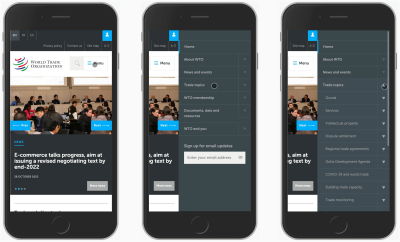 Taking a closer look at the website of the World Trade Organization